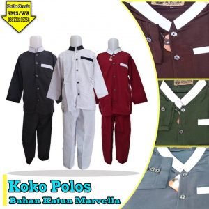 Grosir Baju Murah Surabaya, SMS/WA ORDER ke 0857-7221-5758 Distributor Koko Polos Anak Murah di Surabaya 
