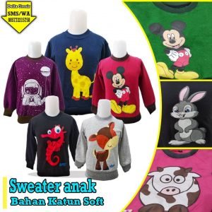 Grosir Baju Murah Surabaya, SMS/WA ORDER ke 0857-7221-5758 Pabrik Sweater Anak Terbaru Murah di Surabaya 